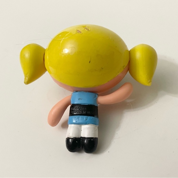 2001 Powerpuff Girls Anime Action Figure Bubbles Cartoon Network 2” Tall - Picture 3 of 10